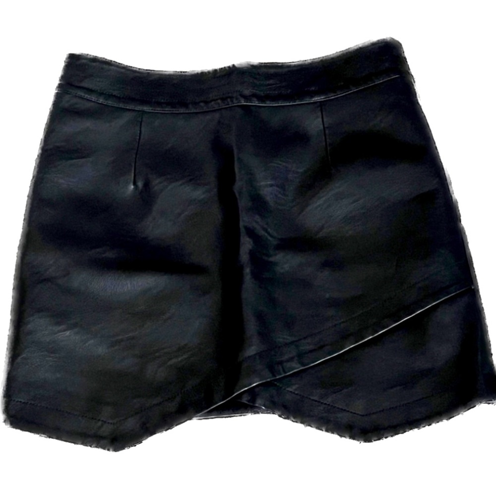 Faux leather skirt